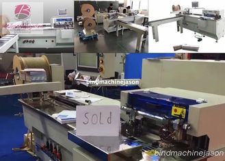 China Wire inserting machine inline hole punching function PBW580 for notebook supplier