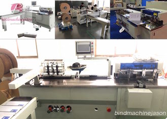 China Spooling wire inserting machine with hole punching PBW580 for notebook supplier