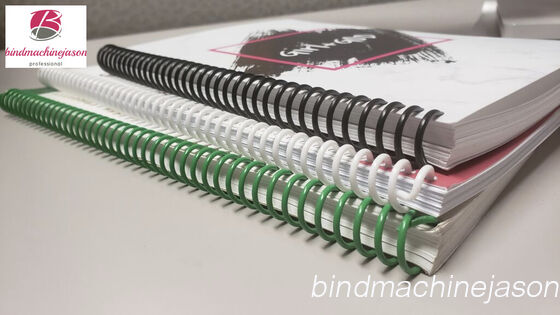 Plastic coil forming and binding machine PS420 used for notebook with differ thickness supplier