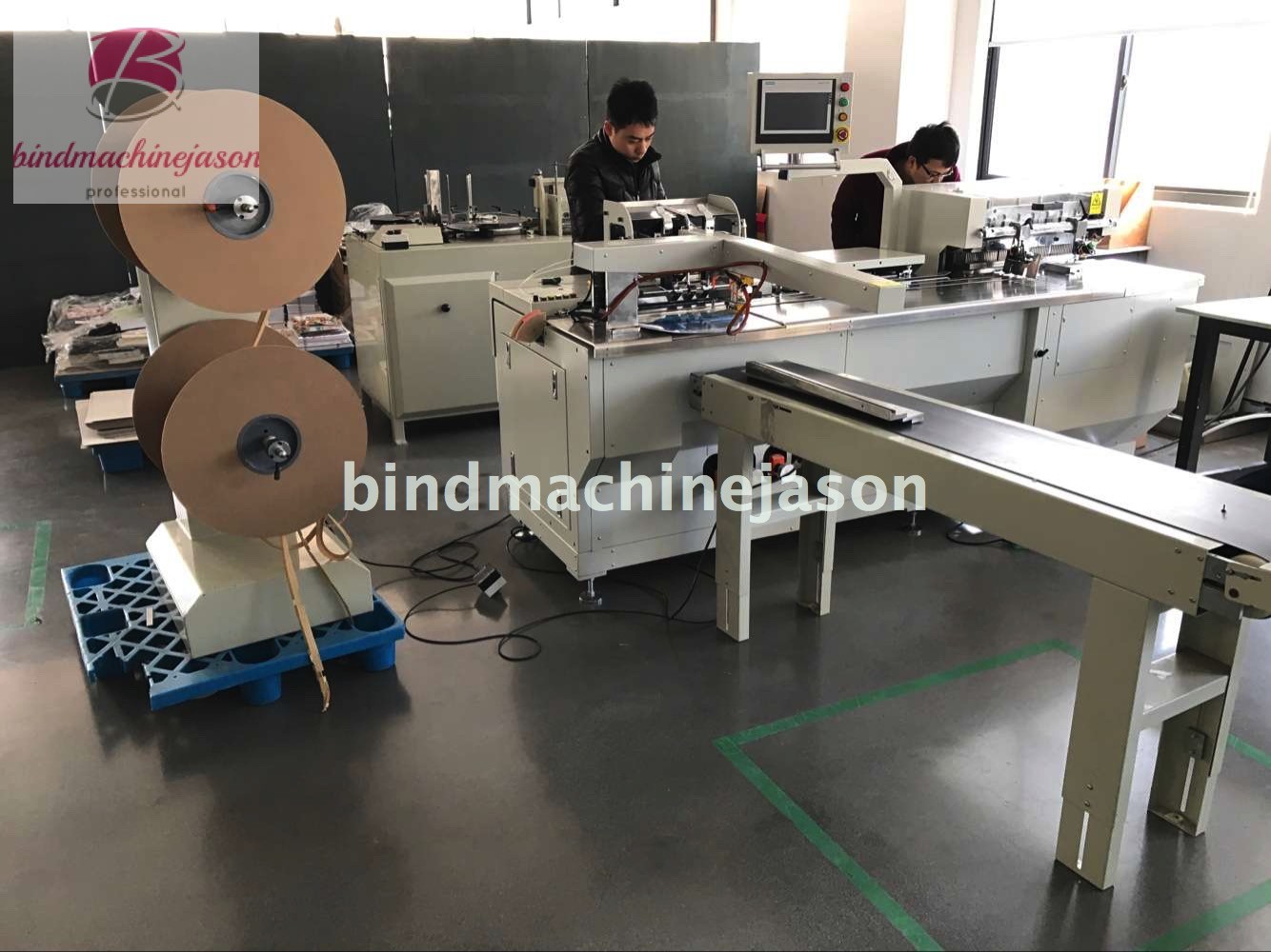 Double wire loop binding machine with hole punching PBW580 for print house